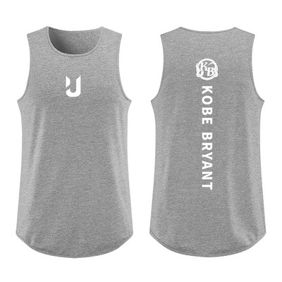 Sportimiseks sobiv meeste vabaaja topp kirjaga