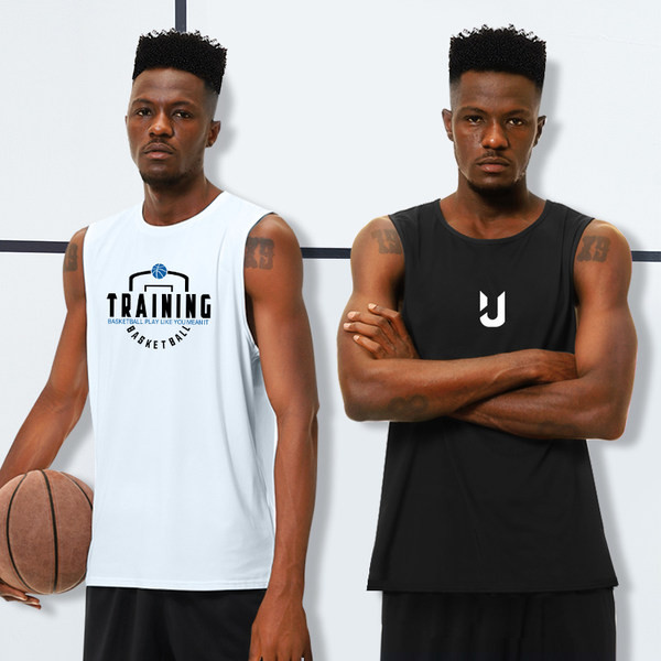 Férfi sportcipő kerek nyakkivágással - fehér és fekete