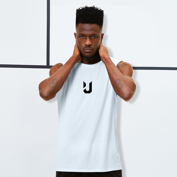 Férfi sportcipő kerek nyakkivágással - fehér és fekete