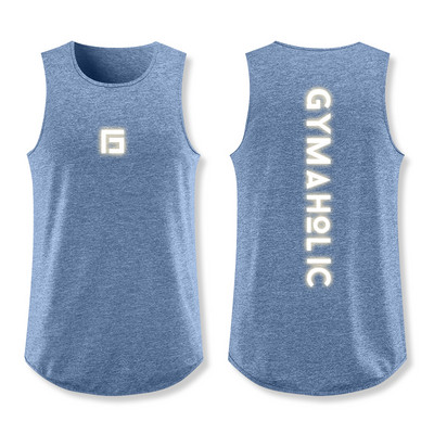 Ανδρικό αθλητικό φανελάκι με επιγραφή στο πίσω μέρος