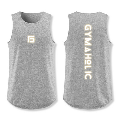 Ανδρικό αθλητικό φανελάκι με επιγραφή στο πίσω μέρος