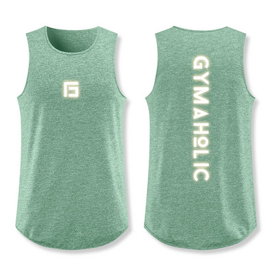 Ανδρικό αθλητικό φανελάκι με επιγραφή στο πίσω μέρος