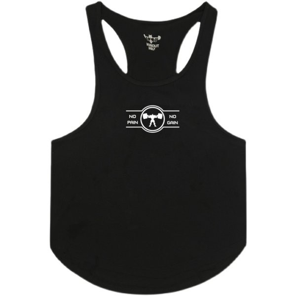 Ανδρικό φανελάκι με στάμπα-κατάλληλο για σπορ