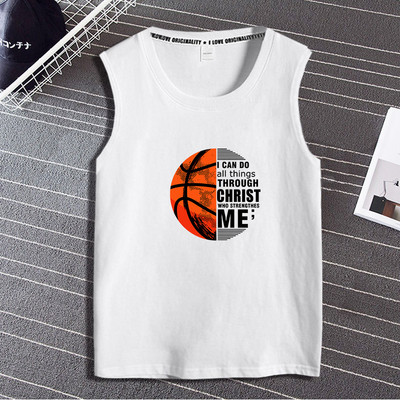 Pamut felső, széles pántokkal, nyomtatással