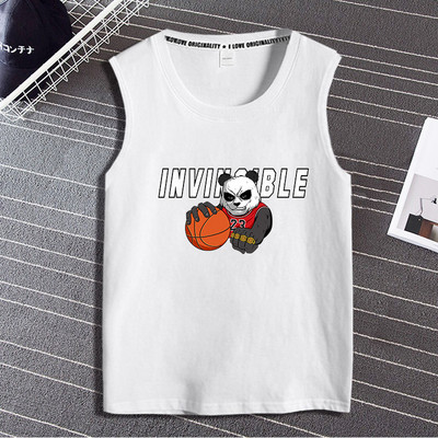 Pamut felső, széles pántokkal, nyomtatással