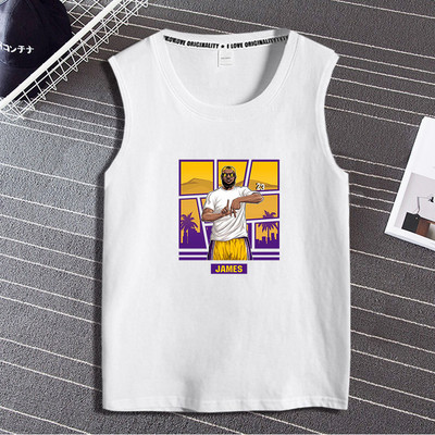 Pamut felső, széles pántokkal, nyomtatással