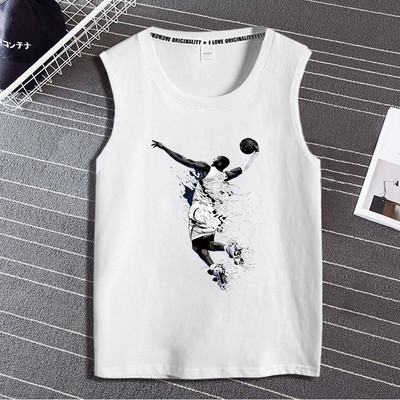 Pamut felső, széles pántokkal, nyomtatással