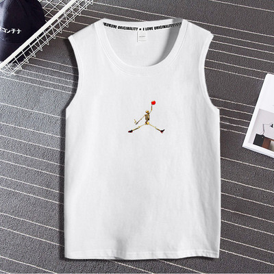 Pamut felső, széles pántokkal, nyomtatással