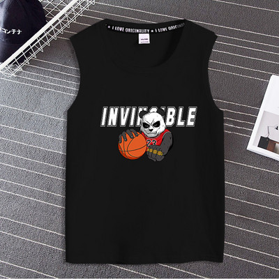 Pamut felső, széles pántokkal, nyomtatással