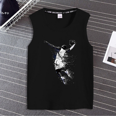 Pamut felső, széles pántokkal, nyomtatással