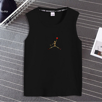 Pamut felső, széles pántokkal, nyomtatással