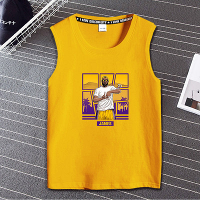 Pamut felső, széles pántokkal, nyomtatással