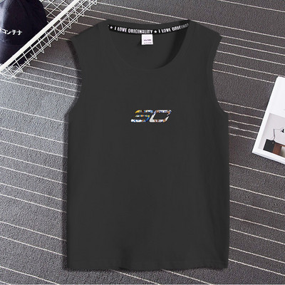 Pamut felső, széles pántokkal, nyomtatással