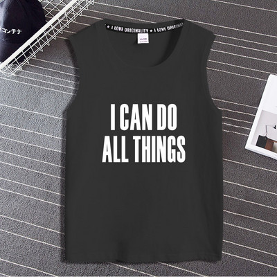 Pamut felső, széles pántokkal, nyomtatással