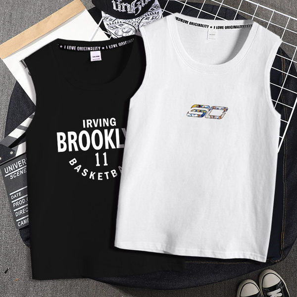 Pamut felső, széles pántokkal, nyomtatással