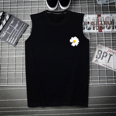 Pamut felsőrész széles pántokkal és színes nyomattal