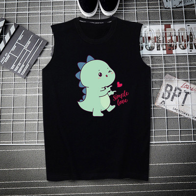 Pamut felsőrész széles pántokkal és színes nyomattal