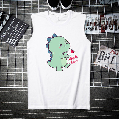 Pamut felsőrész széles pántokkal és színes nyomattal