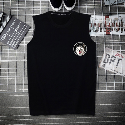 Pamut felsőrész széles pántokkal és színes nyomattal