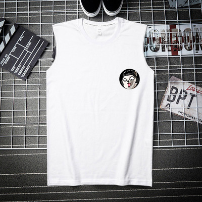 Pamut felsőrész széles pántokkal és színes nyomattal