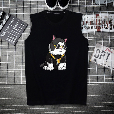 Erinevate trükistega laiade rihmadega puuvillane paak