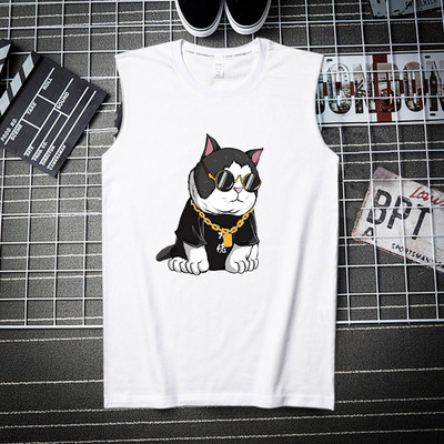 Erinevate trükistega laiade rihmadega puuvillane paak