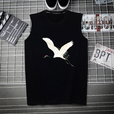 Erinevate trükistega laiade rihmadega puuvillane paak