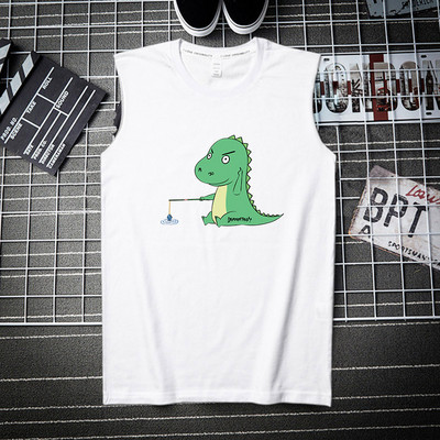 Erinevate trükistega laiade rihmadega puuvillane paak