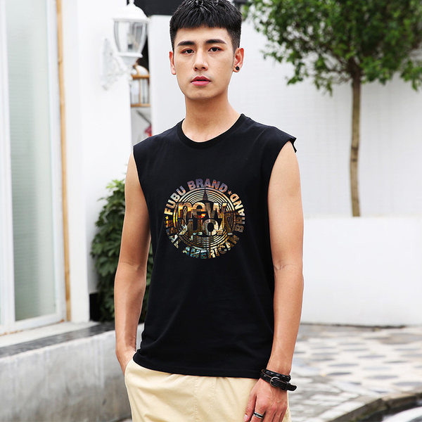 Erinevate trükistega laiade rihmadega puuvillane paak