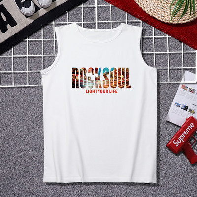 Ανδρικό casual φανελάκι με στάμπα