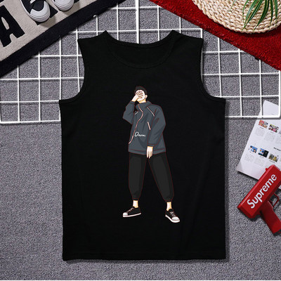 Ανδρικό casual φανελάκι με στάμπα