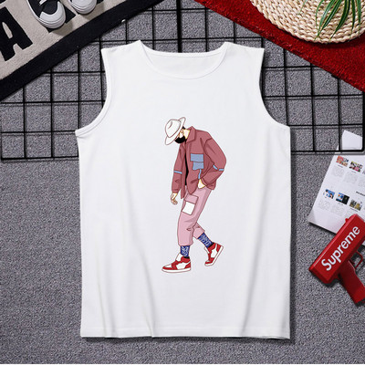 Ανδρικό casual φανελάκι με στάμπα