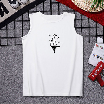 Ανδρικό casual φανελάκι με στάμπα