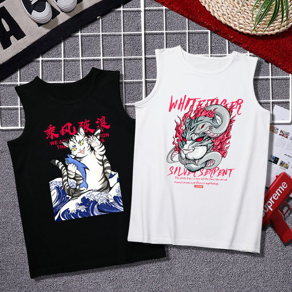 Ανδρικό casual φανελάκι με στάμπα