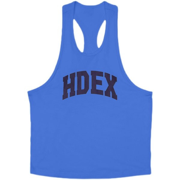 Sportlik tugeva lõikega paak tops, millel on kiri