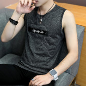 Ανδρικό φανελάκι casual με στρογγυλή λαιμόκοψη