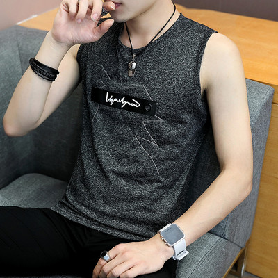 Ανδρικό φανελάκι casual με στρογγυλή λαιμόκοψη