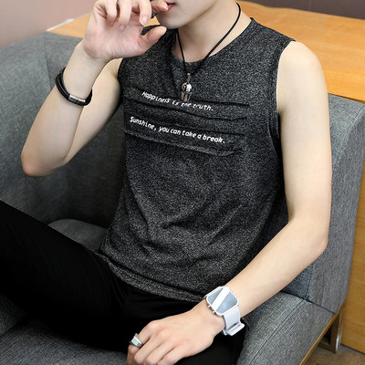 Ανδρικό φανελάκι casual με στρογγυλή λαιμόκοψη