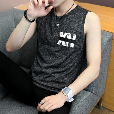 Ανδρικό φανελάκι casual με στρογγυλή λαιμόκοψη