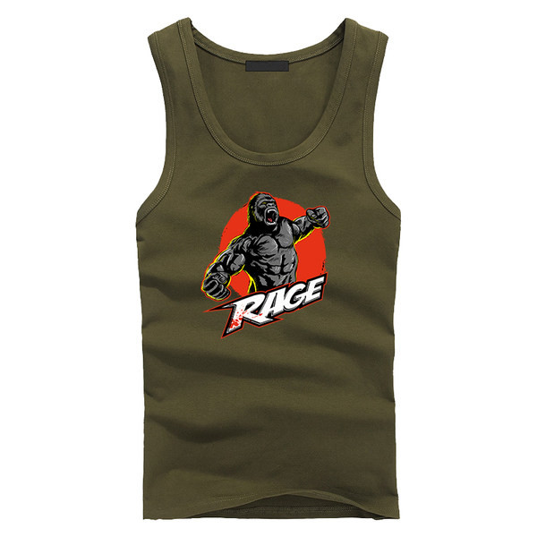 Ležerna muška majica bez rukava s printom