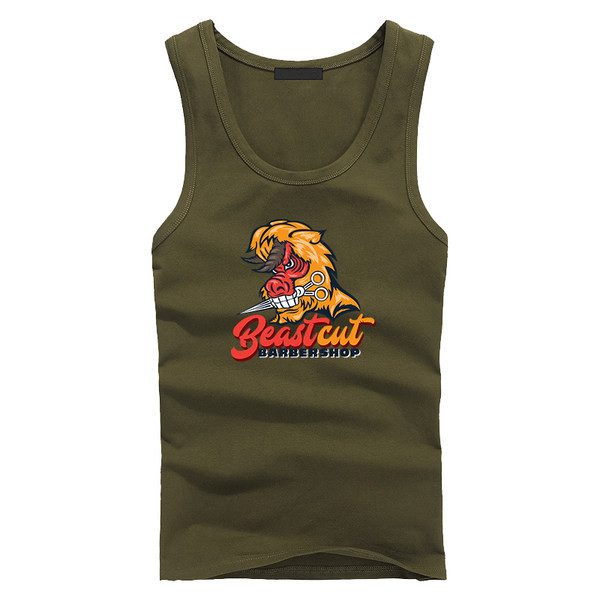 Férfi felső mintával és ovális nyakkivágással mindennapi használatra