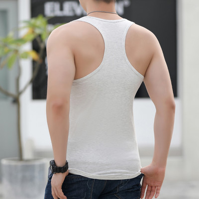 Ανδρικό casual φανελάκι με στρογγυλή λαιμόκοψη - πολλά χρώματα