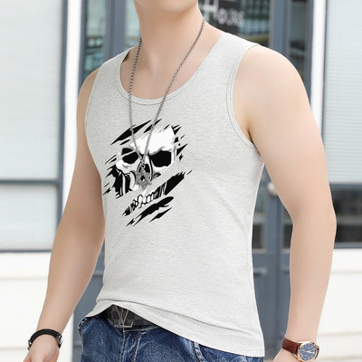 Καθημερινό ανδρικό φανελάκι με στάμπα - πολλά χρώματα