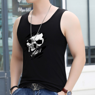 Καθημερινό ανδρικό φανελάκι με στάμπα - πολλά χρώματα