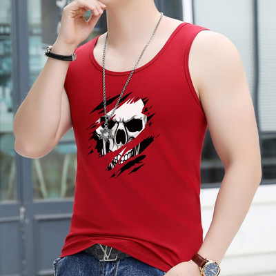 Καθημερινό ανδρικό φανελάκι με στάμπα - πολλά χρώματα