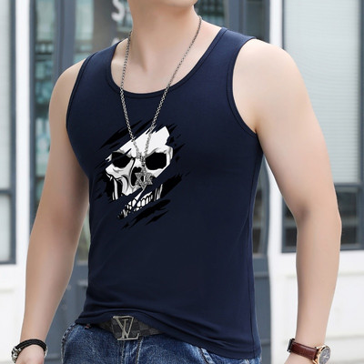 Καθημερινό ανδρικό φανελάκι με στάμπα - πολλά χρώματα