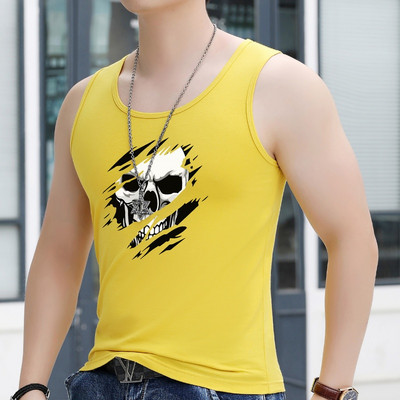 Καθημερινό ανδρικό φανελάκι με στάμπα - πολλά χρώματα