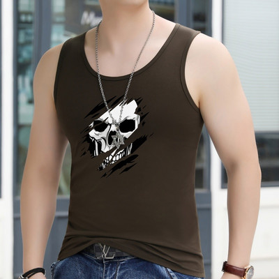 Καθημερινό ανδρικό φανελάκι με στάμπα - πολλά χρώματα