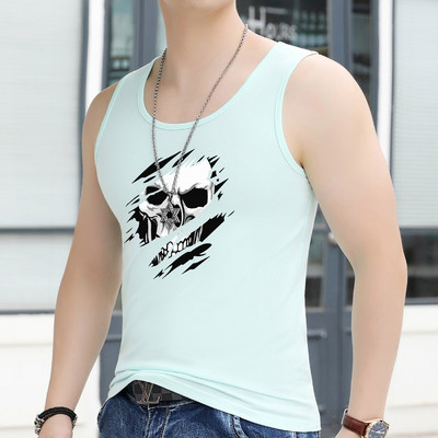 Καθημερινό ανδρικό φανελάκι με στάμπα - πολλά χρώματα