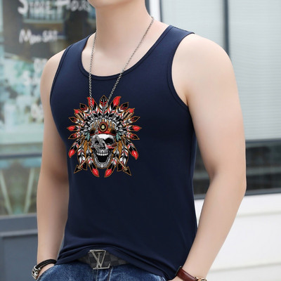 Férfi testre szabott felső rátéttel